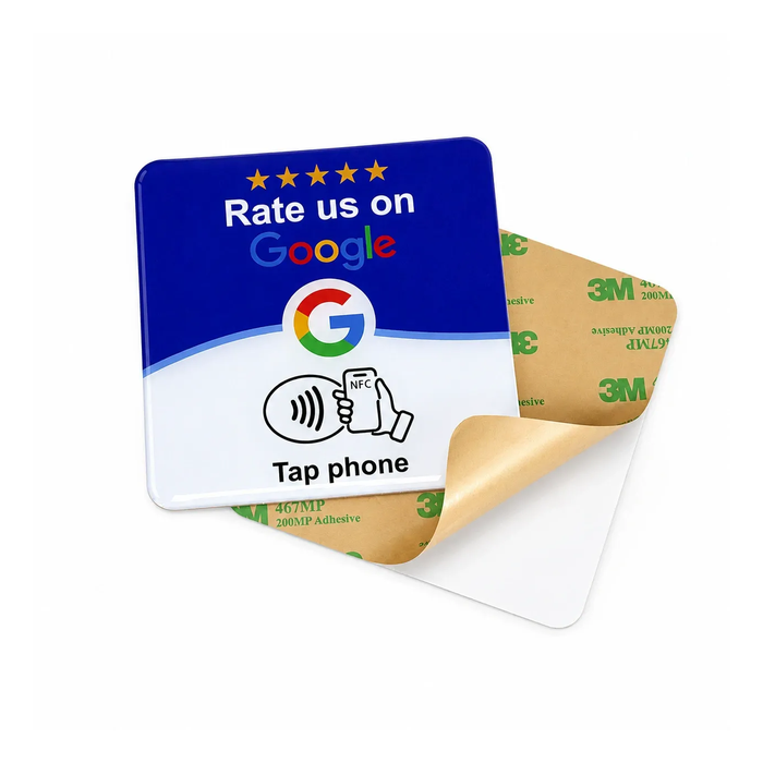 Rectangular interactive acrylic plaque