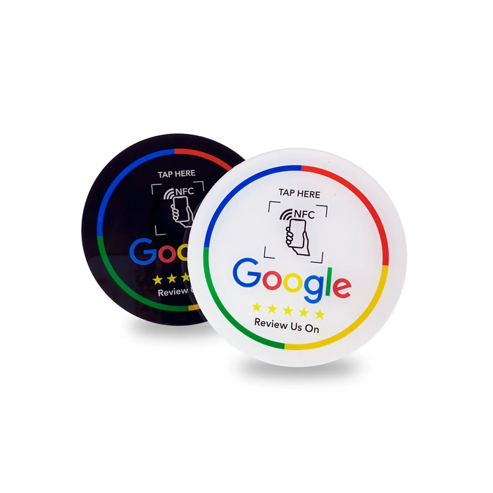 Round acrylic tap plaque